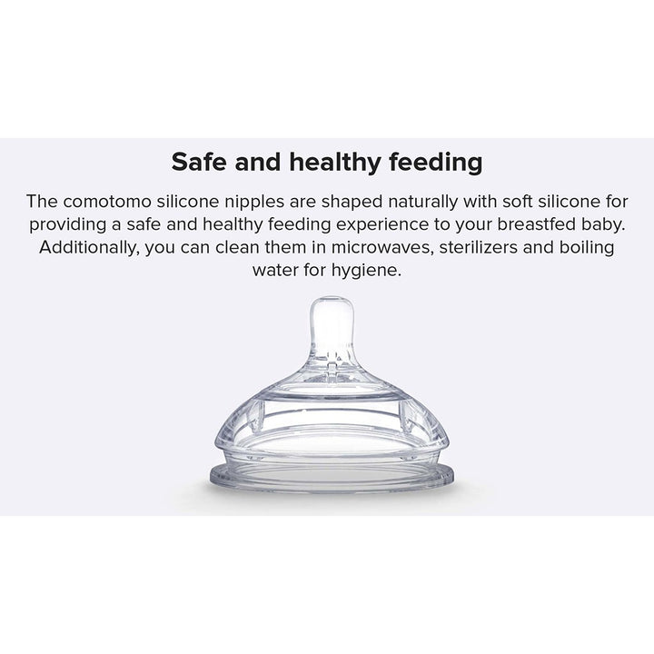 Comotomo Natural Teat Silicone Nipple Fast Flow, Pack of 2's - Easy Pharmacy LLC