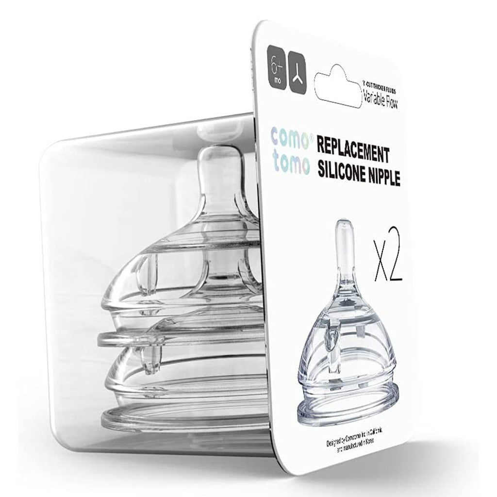 Comotomo Natural Teat Silicone Nipple Variable Flow, Pack of 2's - Easy Pharmacy LLC