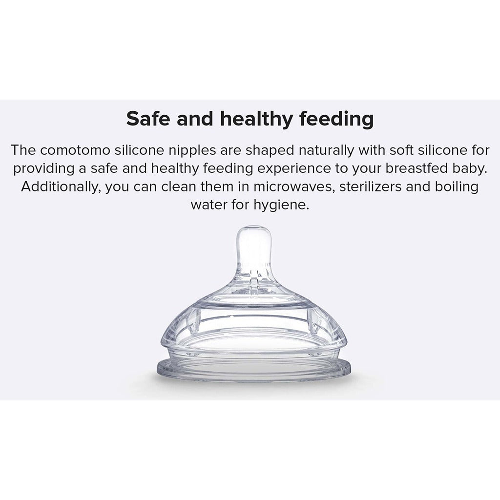 Comotomo Natural Teat Silicone Nipple Variable Flow, Pack of 2's - Easy Pharmacy LLC
