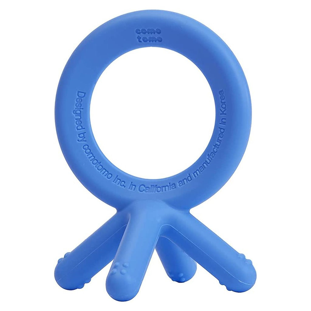 Comotomo Easy To Grab Silicone Baby Teether Blue - Easy Pharmacy LLC