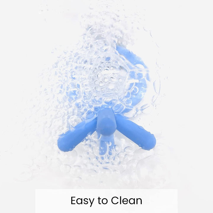 Comotomo Easy To Grab Silicone Baby Teether Blue - Easy Pharmacy LLC