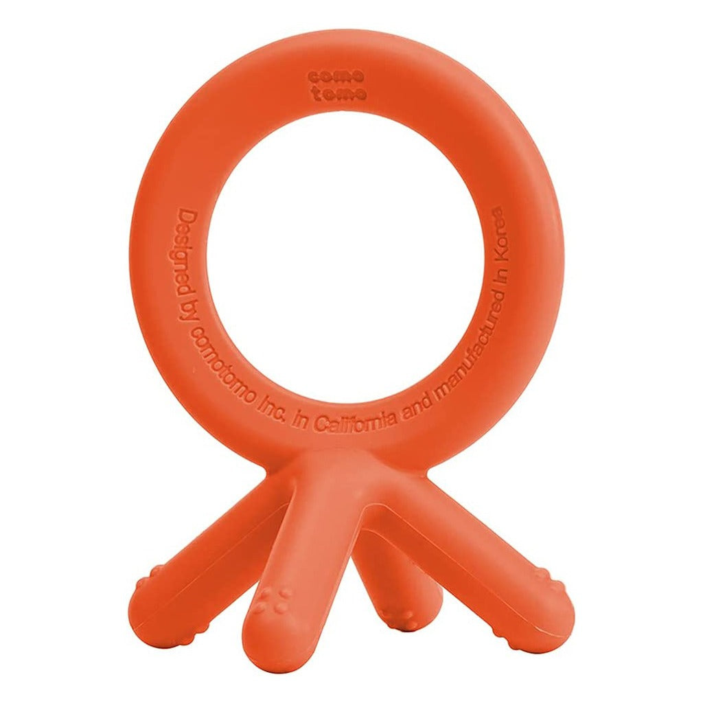 Comotomo Easy To Grab Silicone Baby Teether Orange - Easy Pharmacy LLC