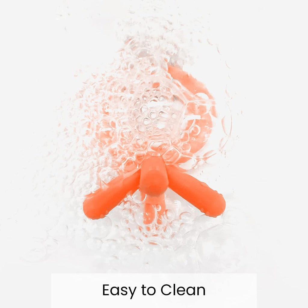 Comotomo Easy To Grab Silicone Baby Teether Orange - Easy Pharmacy LLC
