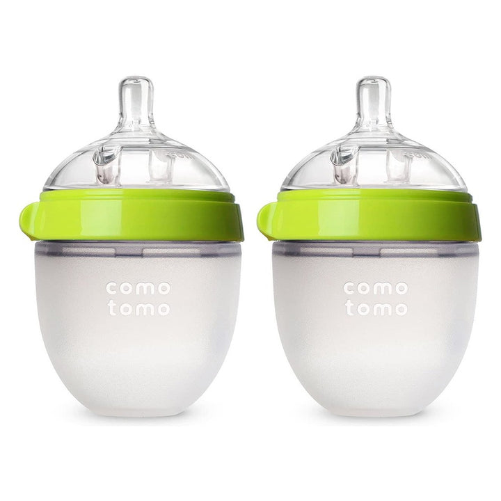 Comotomo Baby Feeding Bottles With Replacement Silicone Nipples-Green, Bundle Pack of 10 Pieces - Easy Pharmacy LLC