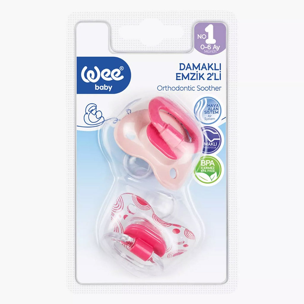 Wee Baby Twin Orthdontic Teat Soother For 0-6 Months Baby, Pack of 2's - Easy Pharmacy LLC