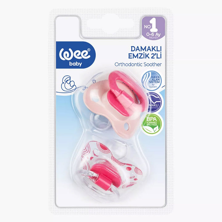 Wee Baby Twin Orthdontic Teat Soother For 0-6 Months Baby, Pack of 2's - Easy Pharmacy LLC