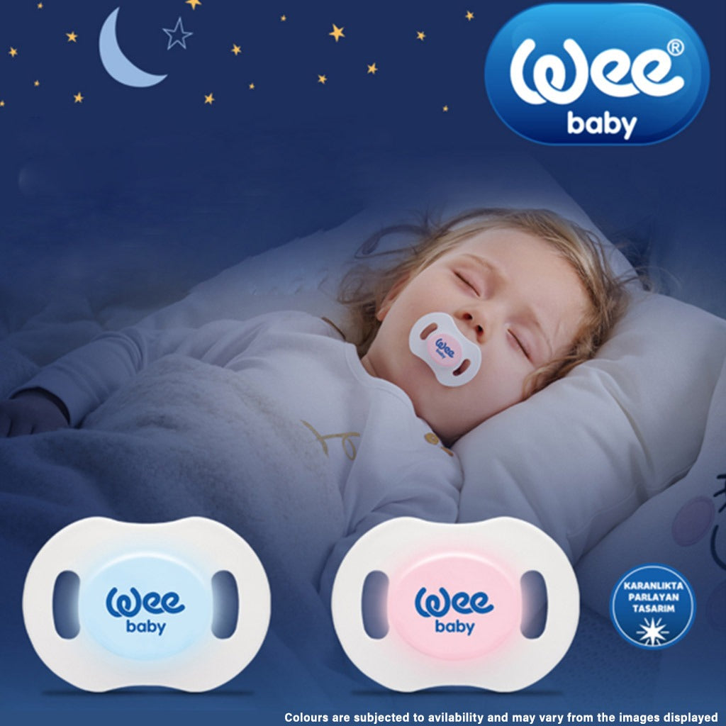 Wee Baby Soft Silicone Night Soother With Cap For 6-18 Month Baby, Pack of 1's - Easy Pharmacy LLC