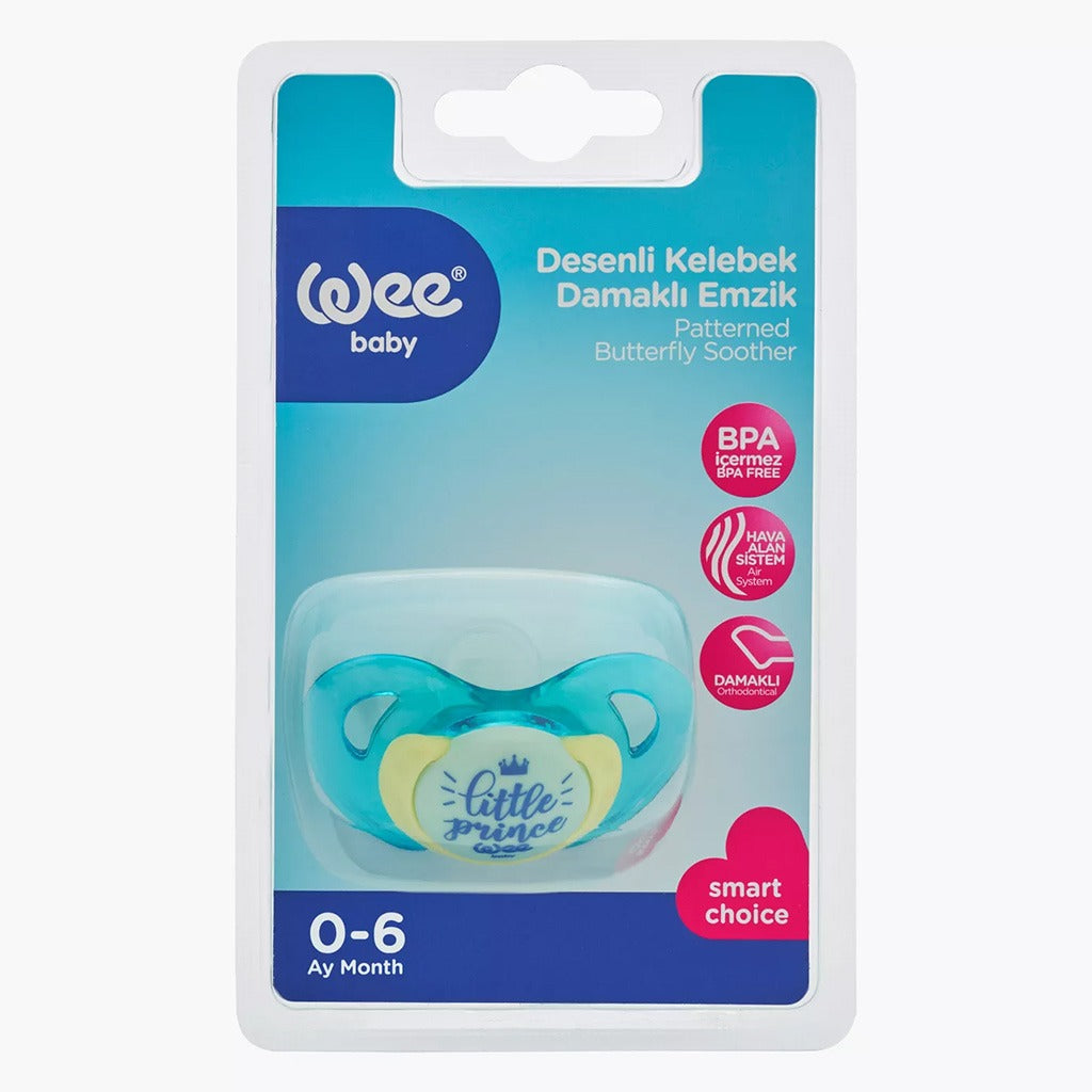 Wee Baby Patterned Tritan Butterfly Soother For 0-6 Months Baby, Pack of 1's - Easy Pharmacy LLC