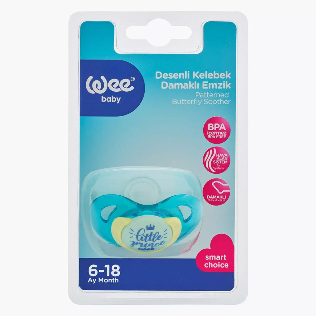 Wee Baby Patterned Tritan Butterfly Soother For 6-18 Months Baby, Pack of 1's - Easy Pharmacy LLC