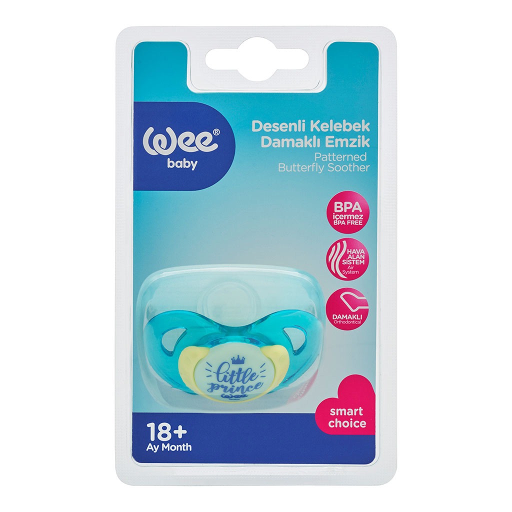 Wee Baby Patterned Tritan Butterfly Soother For 18+ Months Baby, Assorted Pack of 1's - Easy Pharmacy LLC