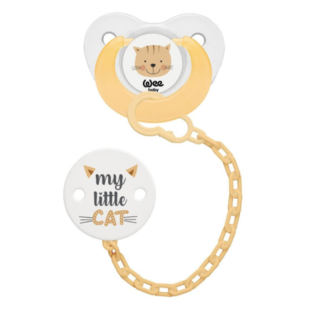 Wee Baby Orthodontic Soother & Chain For 0-6 Month Baby Full Set - Easy Pharmacy LLC