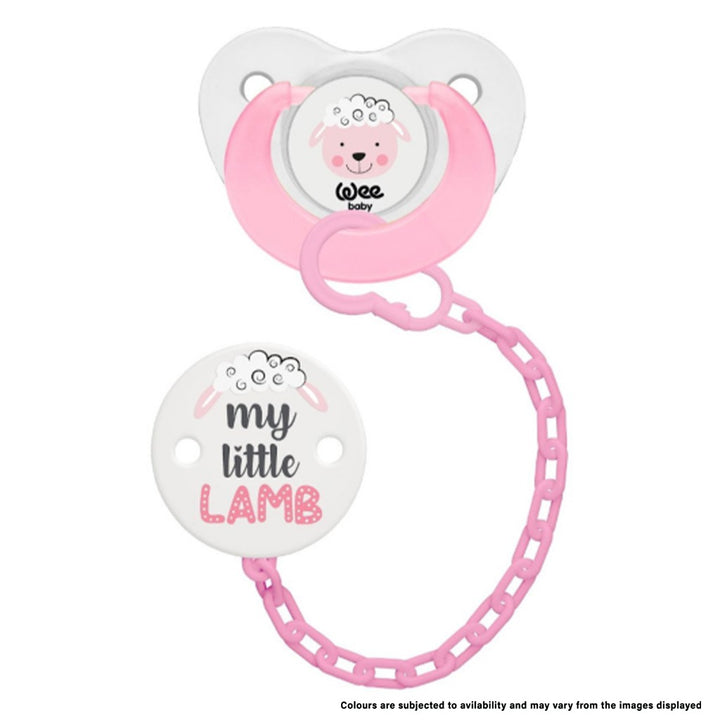 Wee Baby Orthodontic Soother & Chain For 0-6 Month Baby Full Set - Easy Pharmacy LLC