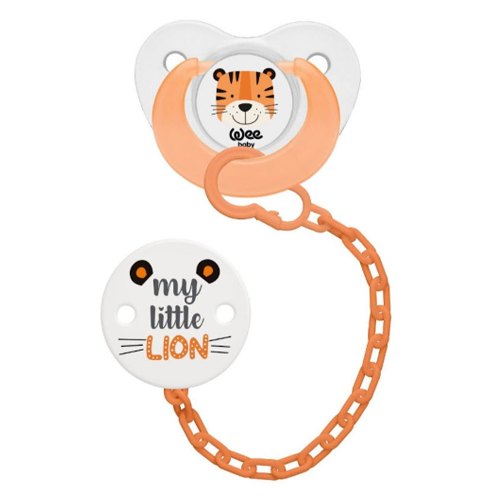 Wee Baby Orthodontic Soother & Chain For 0-6 Month Baby Full Set - Easy Pharmacy LLC