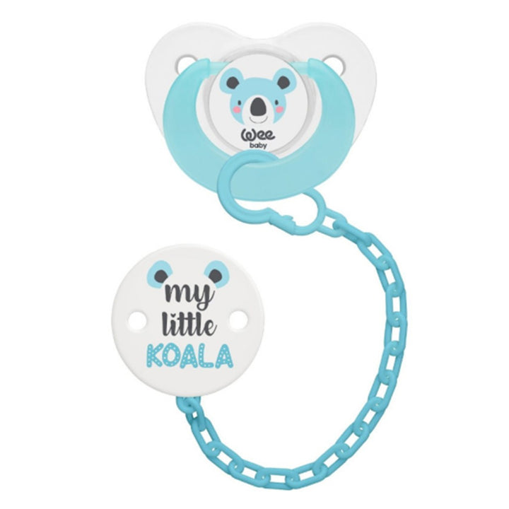 Wee Baby Orthodontic Soother & Chain For 0-6 Month Baby Full Set - Easy Pharmacy LLC