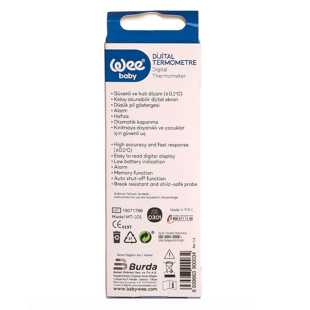 Wee Baby Digital Thermometer For Babies 00034 - Easy Pharmacy LLC