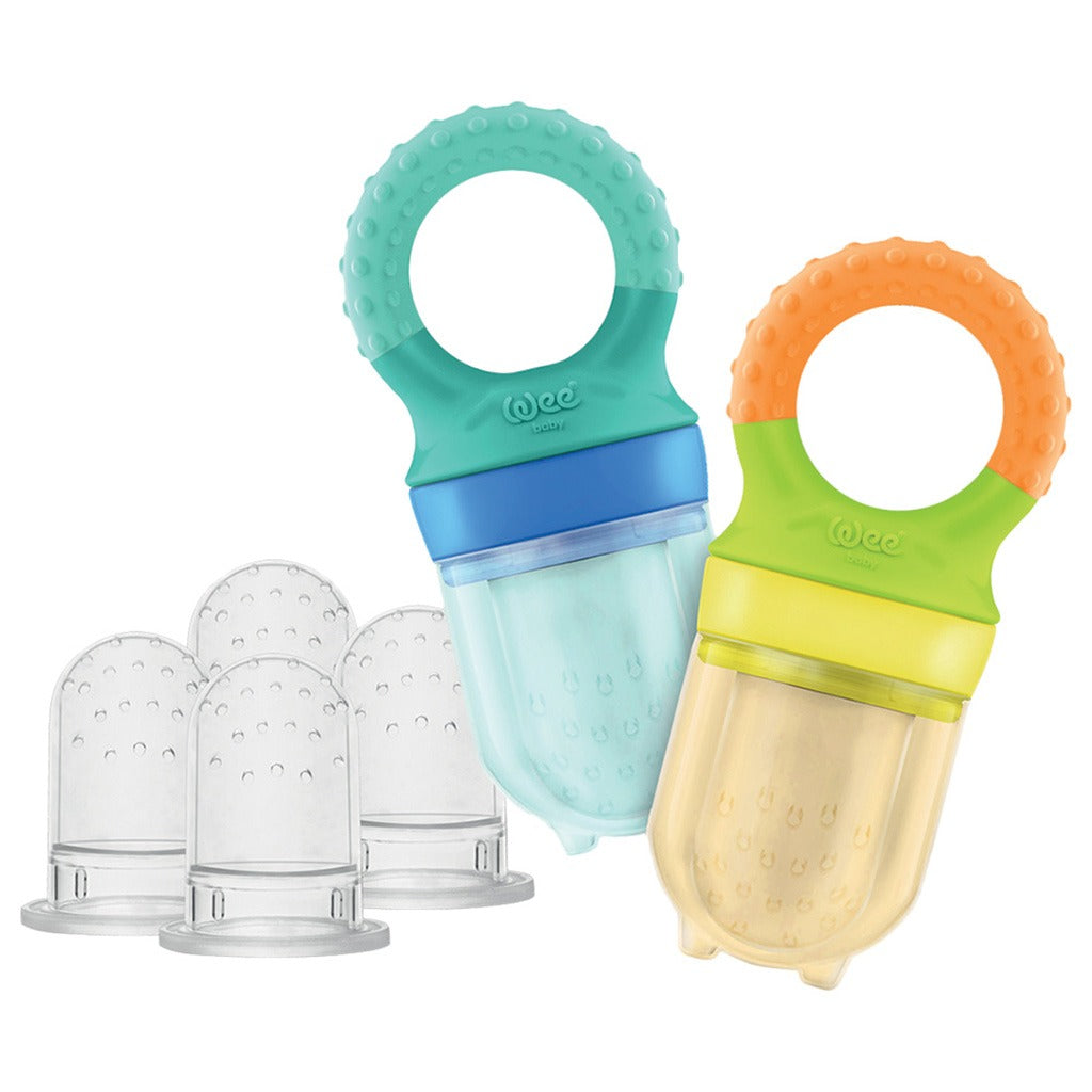 Wee Baby Fruit Feeder Set For 6 Months+ baby, Pack of 6 pieces - Easy Pharmacy LLC