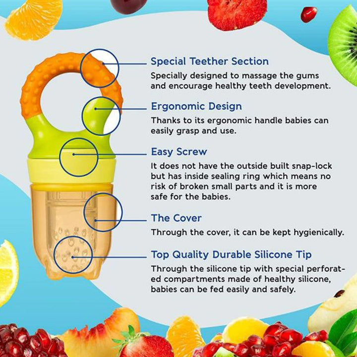 Wee Baby Fruit Feeder Set For 6 Months+ baby, Pack of 6 pieces - Easy Pharmacy LLC
