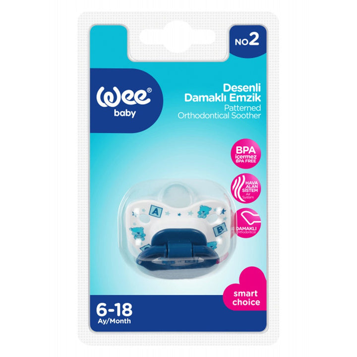 Wee Baby Assorted Patterned Body Orthodontic Soother For 6-18 Months Baby, Pack of 1's - Easy Pharmacy LLC