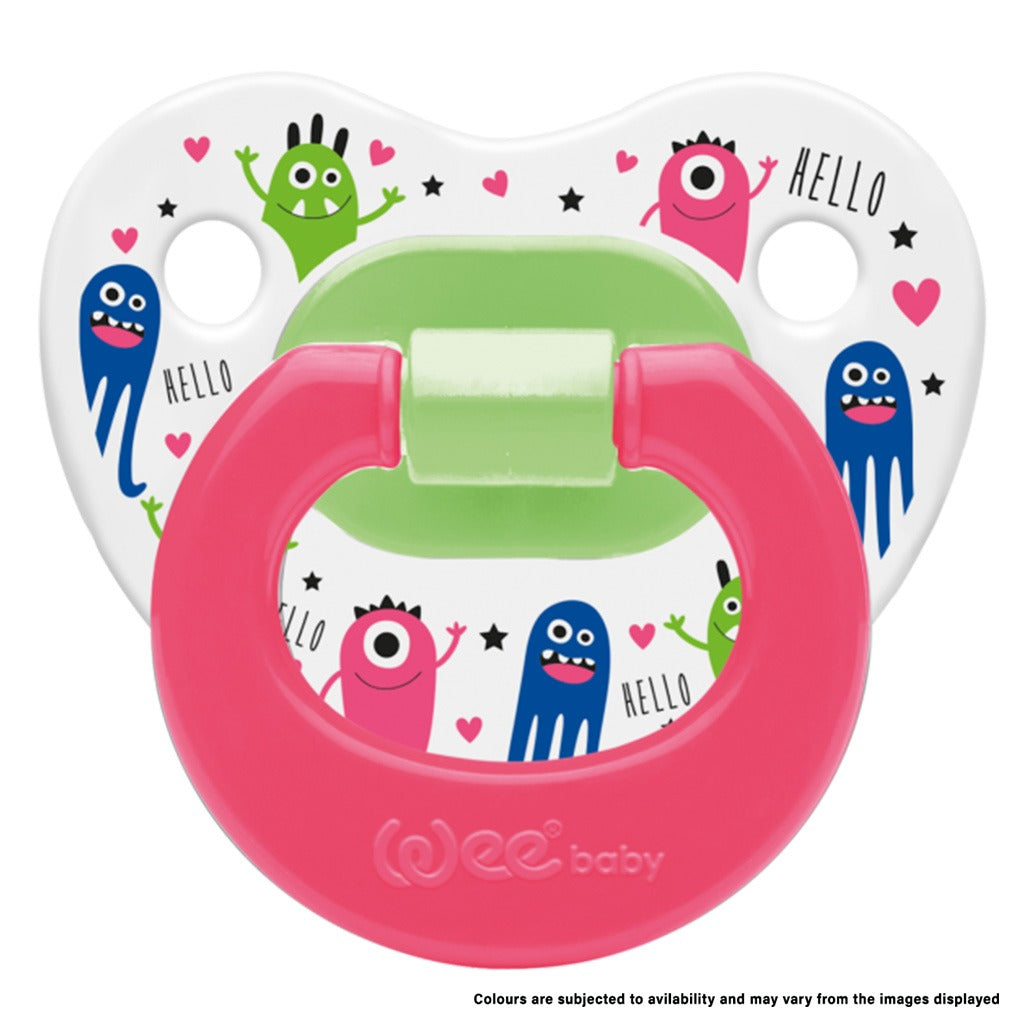 Wee Baby Assorted Patterned Body Orthodontic Soother For 6-18 Months Baby, Pack of 1's - Easy Pharmacy LLC