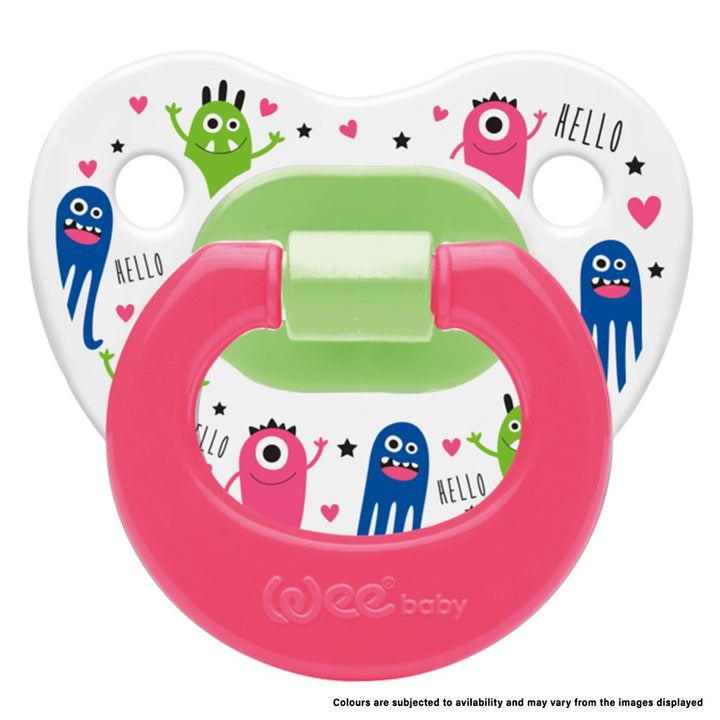 Wee Baby Assorted Patterned Body Orthodontic Soother For 6-18 Months Baby, Pack of 1's - Easy Pharmacy LLC