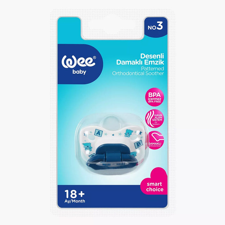 Wee Baby Assorted Patterned Body Orthodontic Soother For 18+ Months Baby, Pack of 1's - Easy Pharmacy LLC