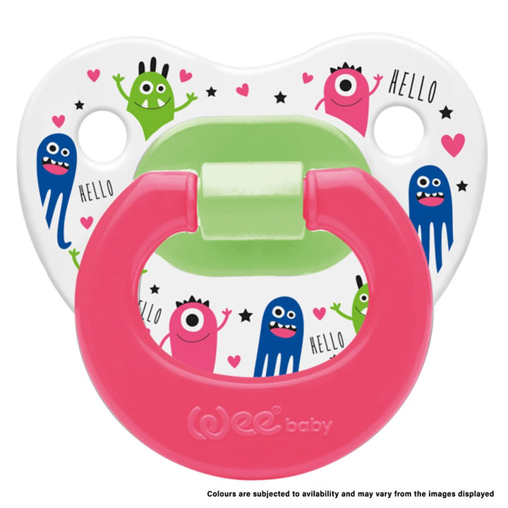 Wee Baby Assorted Patterned Body Orthodontic Soother For 18+ Months Baby, Pack of 1's - Easy Pharmacy LLC