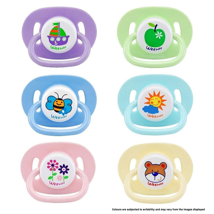 Wee Baby Assorted Opaque Oval Body Round Teat Soother For 0-6 Months, Pack of 1's - Easy Pharmacy LLC