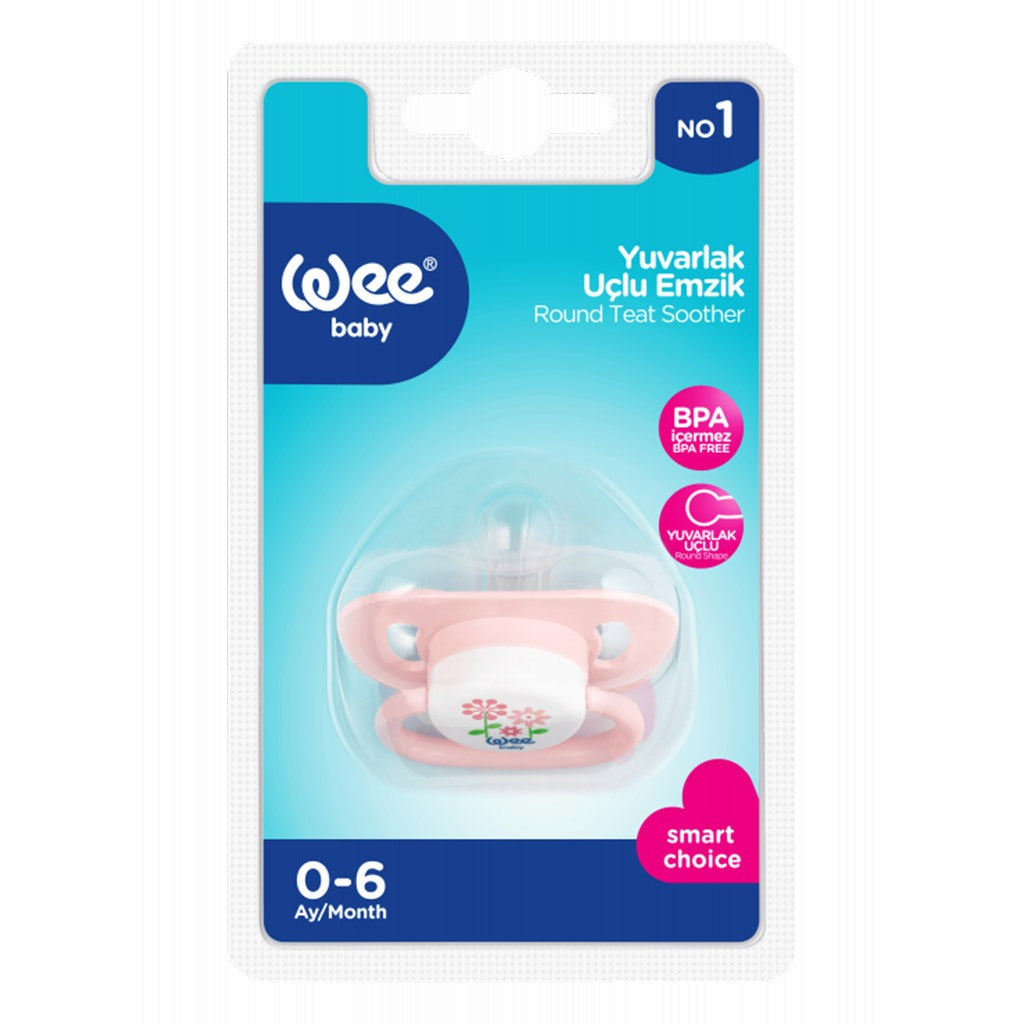 Wee Baby Assorted Opaque Oval Body Round Teat Soother For 0-6 Months, Pack of 1's - Easy Pharmacy LLC