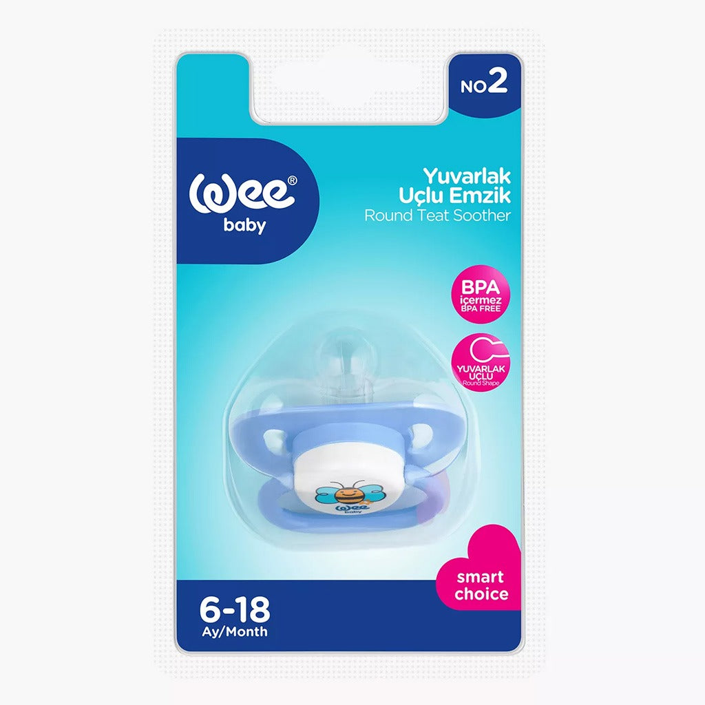 Wee Baby Assorted Opaque Oval Body Round Teat Soother For 6-18 Months Baby, Pack of 1's - Easy Pharmacy LLC