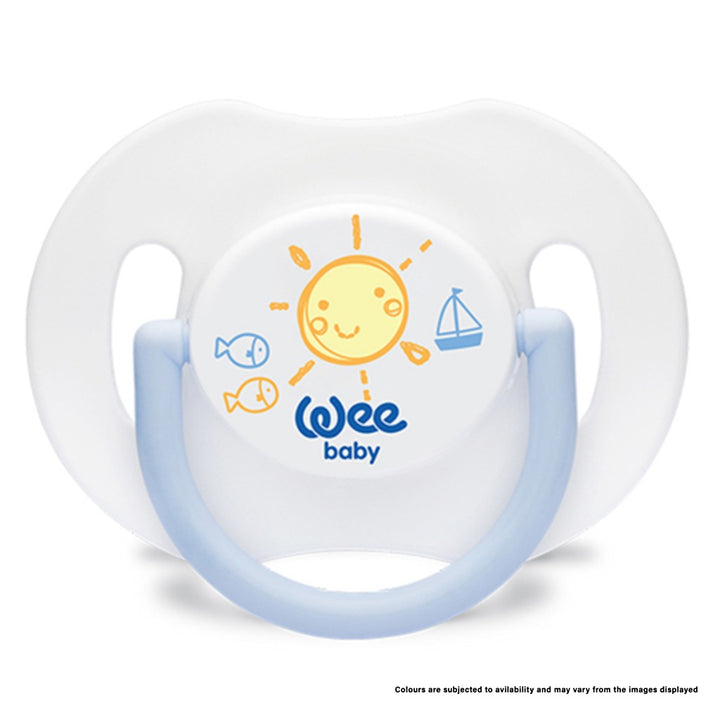 Wee Baby Assorted Orthodontic Day Soother With Cap For 6-18 Months Baby, Pack of 1's - Easy Pharmacy LLC