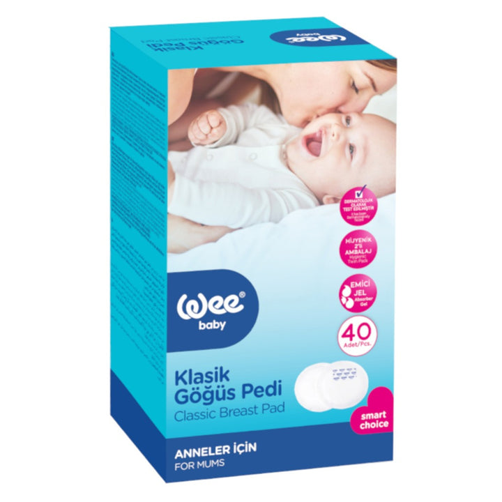 Wee Baby Classic Disposable Maternity Breast Pads, Pack of 40's - Easy Pharmacy LLC
