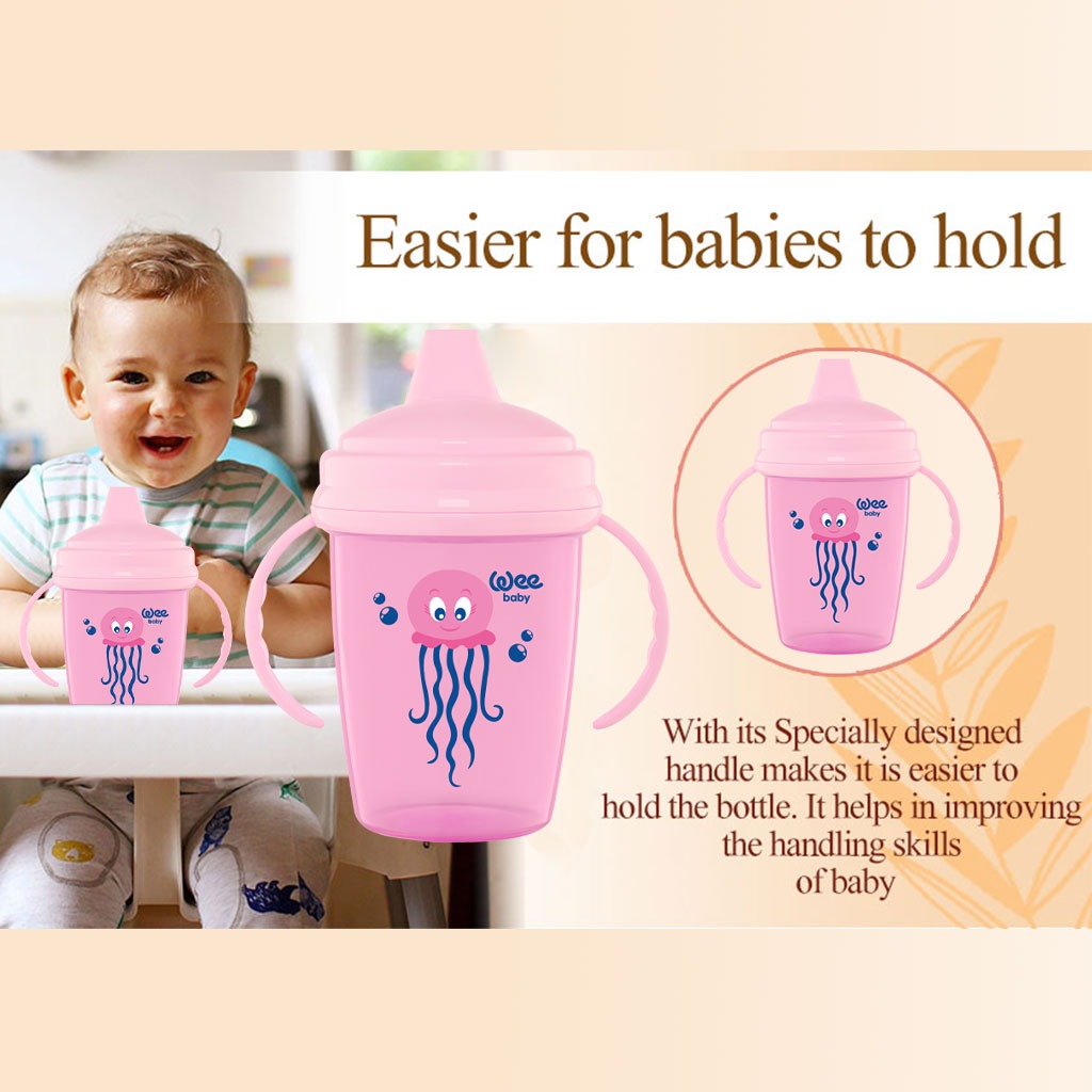 Wee Baby Assorted Enjoy Non-Spill PP Sippy Training Cup 240ml, Pack of 1's - Easy Pharmacy LLC