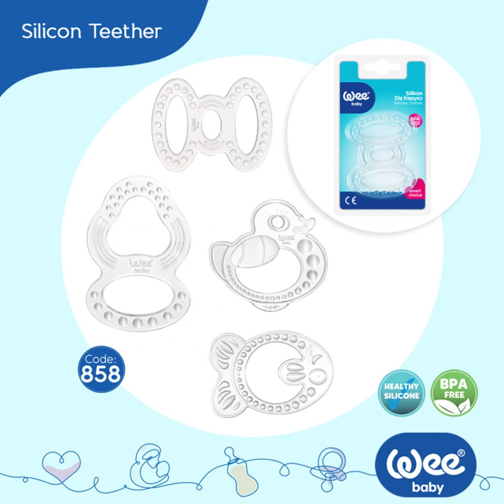 Wee Baby Assorted Silicone Teether For Teething Baby, Pack of 1's - Easy Pharmacy LLC