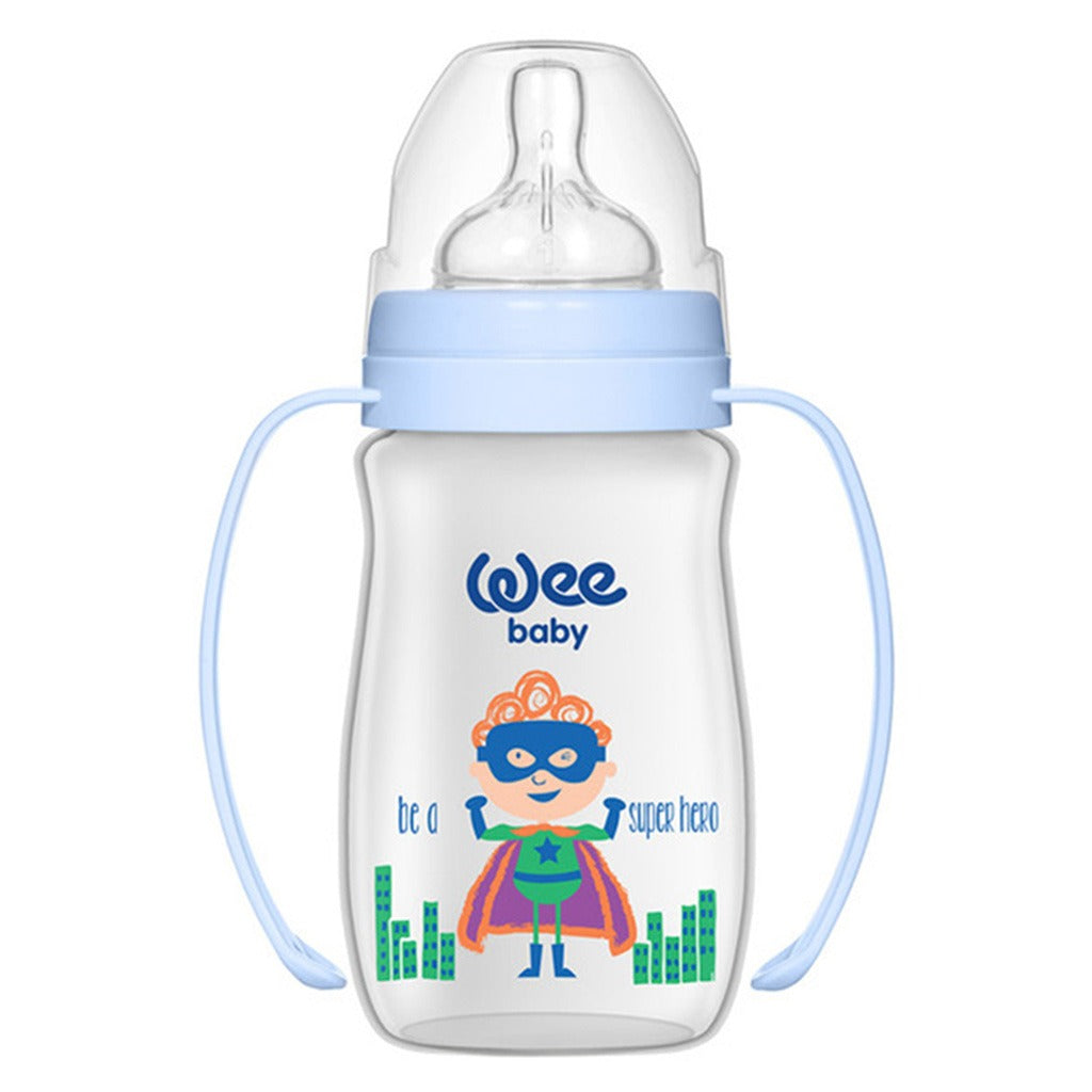 Wee Baby Classic Plus Wide Neck Newborn PP Feeding Bottle Starter Set Blue - Easy Pharmacy LLC