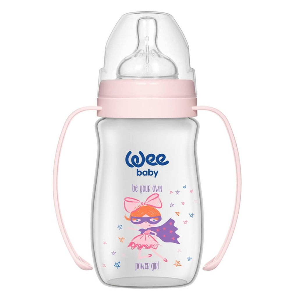 Wee Baby Classic Plus Wide Neck Newborn PP Feeding Bottle Starter Set Pink - Easy Pharmacy LLC