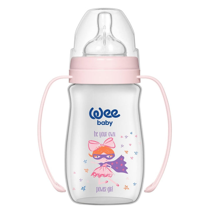 Wee Baby Classic Plus Wide Neck Newborn PP Feeding Bottle Starter Set Pink - Easy Pharmacy LLC