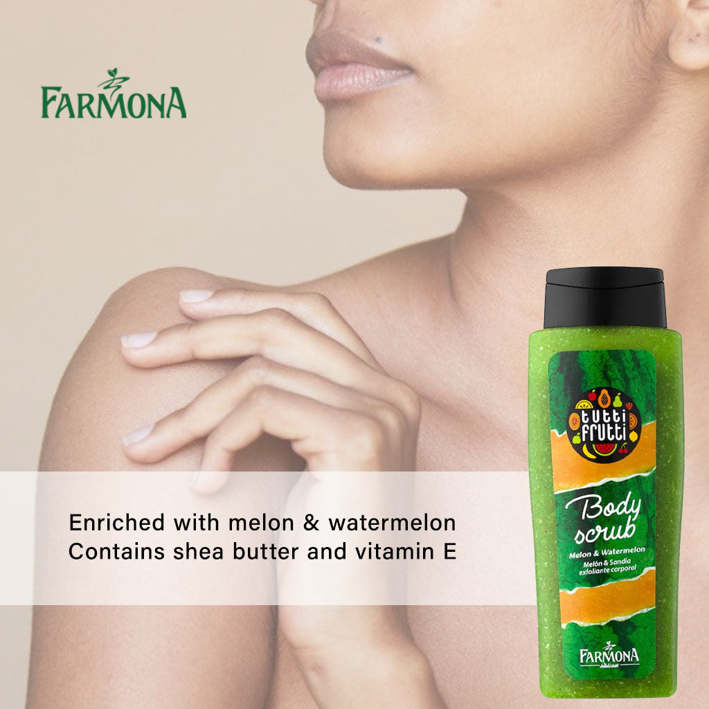 Farmona Tutti-Frutti Melon & Watermelon Sugar Body Scrub 100ml - Easy Pharmacy LLC