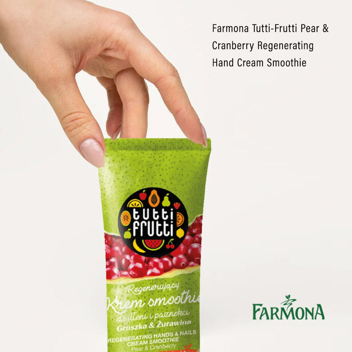 Farmona Tutti-Frutti Pear & Cranberry Regenerating Hand Cream Smoothie 75ml - Easy Pharmacy LLC