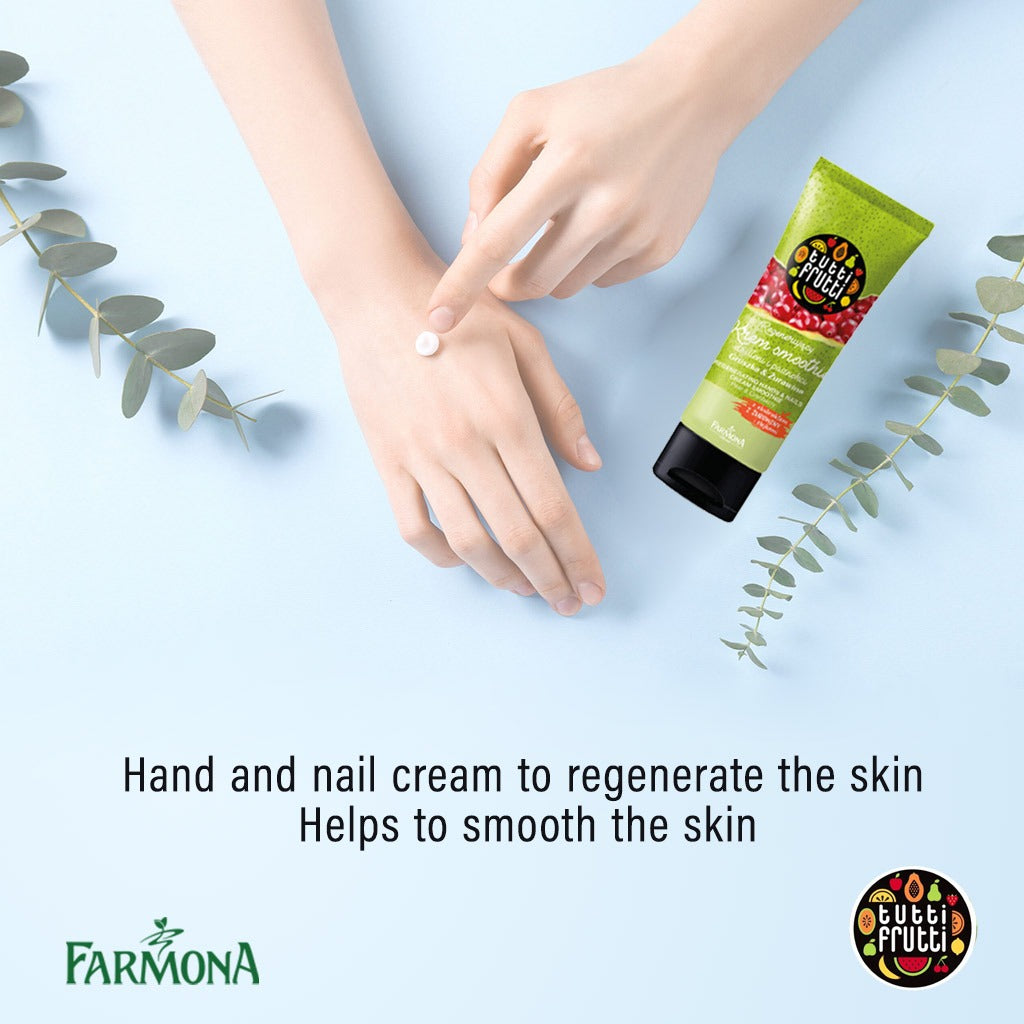 Farmona Tutti-Frutti Pear & Cranberry Regenerating Hand Cream Smoothie 75ml - Easy Pharmacy LLC