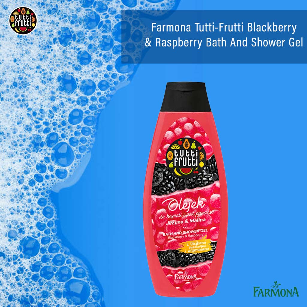 Farmona Tutti-Frutti Blackberry & Raspberry Bath And Shower Gel 425ml - Easy Pharmacy LLC
