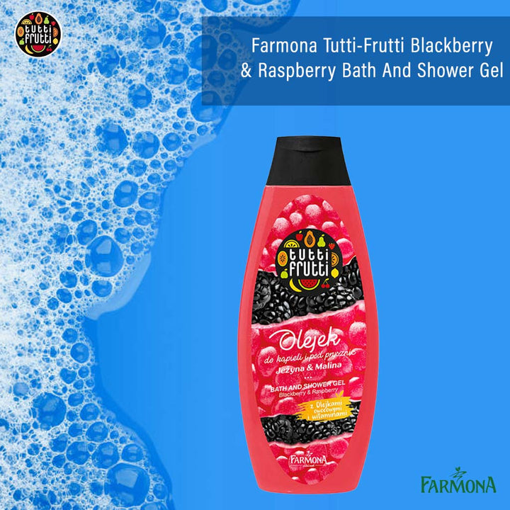 Farmona Tutti-Frutti Blackberry & Raspberry Bath And Shower Gel 425ml - Easy Pharmacy LLC