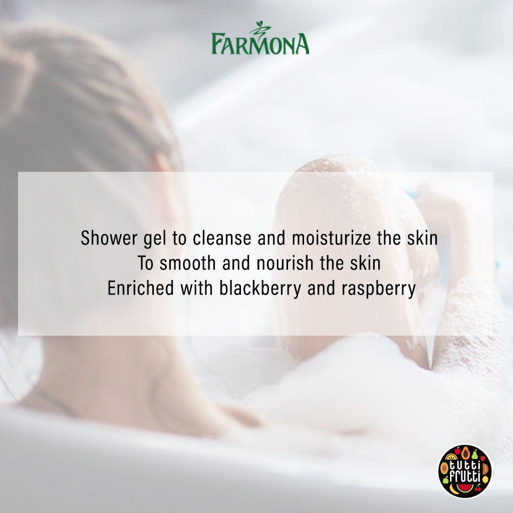 Farmona Tutti-Frutti Blackberry & Raspberry Bath And Shower Gel 425ml - Easy Pharmacy LLC