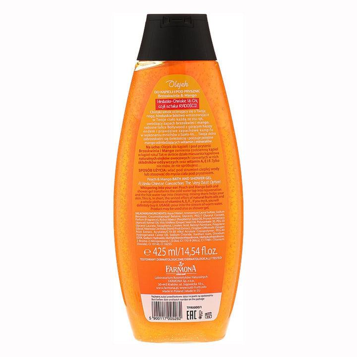 Farmona Tutti-Frutti Peach & Mango Bath And Shower Gel 425ml - Easy Pharmacy LLC