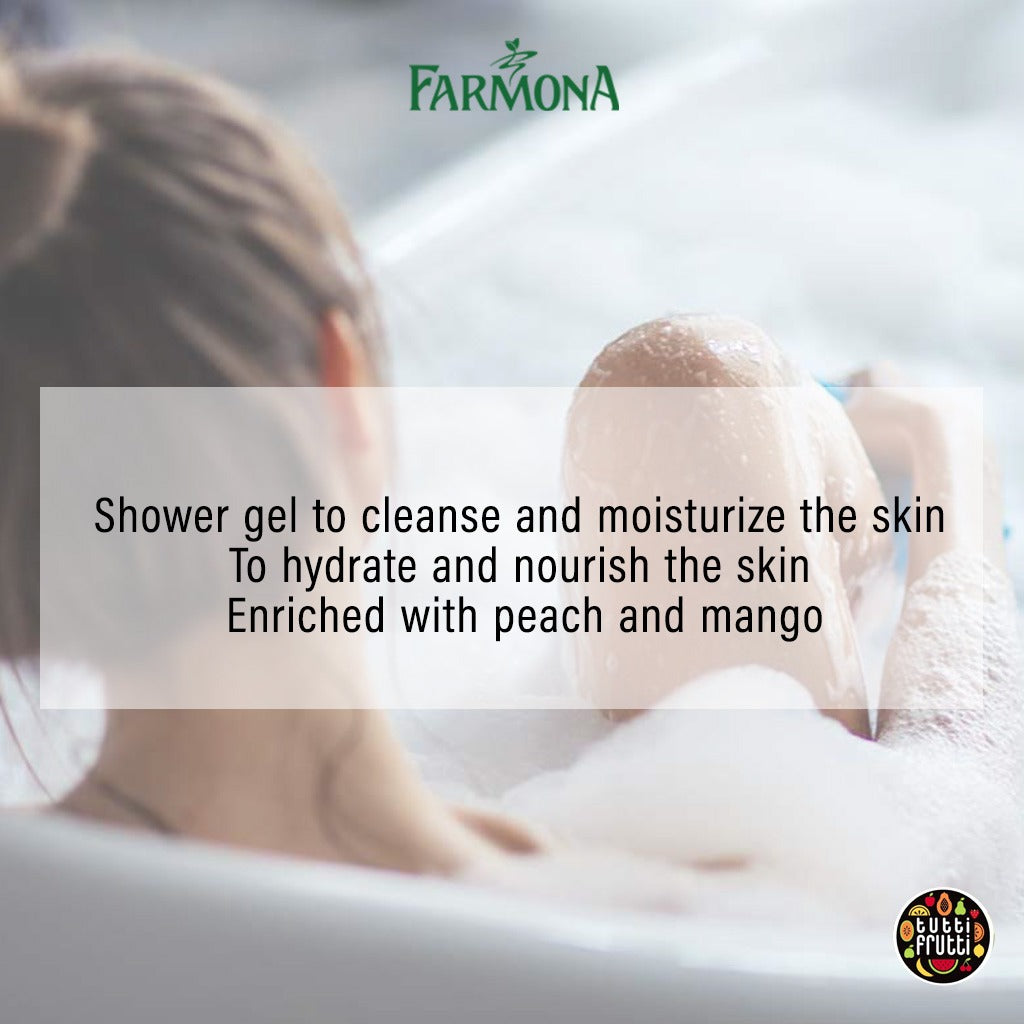 Farmona Tutti-Frutti Peach & Mango Bath And Shower Gel 425ml - Easy Pharmacy LLC