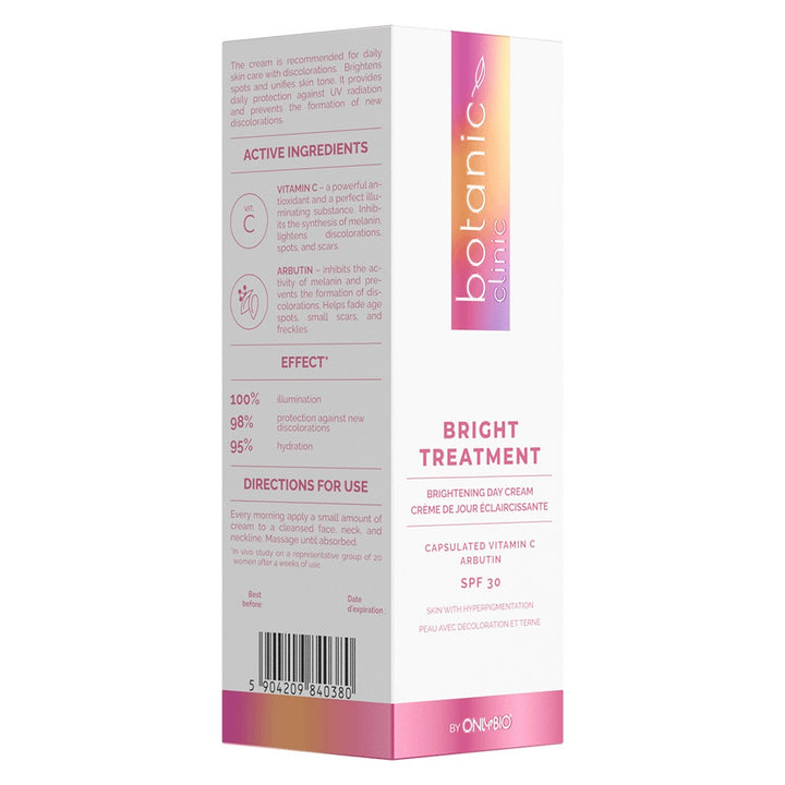 OnlyBio Botanic Clinic Bright Treatment SPF 30 Brightening Day Cream For Hyperpigmentation 50ml - Easy Pharmacy LLC