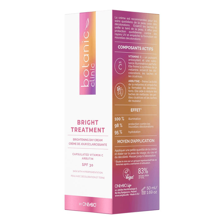 OnlyBio Botanic Clinic Bright Treatment SPF 30 Brightening Day Cream For Hyperpigmentation 50ml - Easy Pharmacy LLC