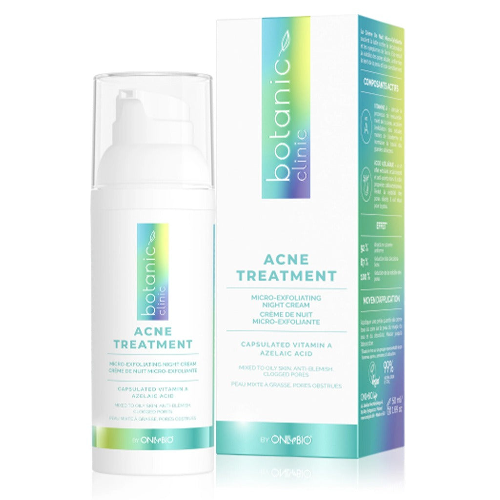 OnlyBio Botanic Clinic Acne Treatment Micro-Exfoliating Night Cream For Blemish Prone Skin 50ml - Easy Pharmacy LLC