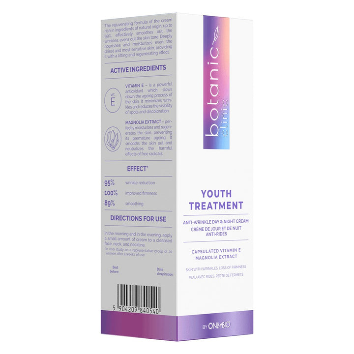 OnlyBio Botanic Clinic Youth Treatment Anti-Wrinkle Day And Night Cream 50ml - Easy Pharmacy LLC