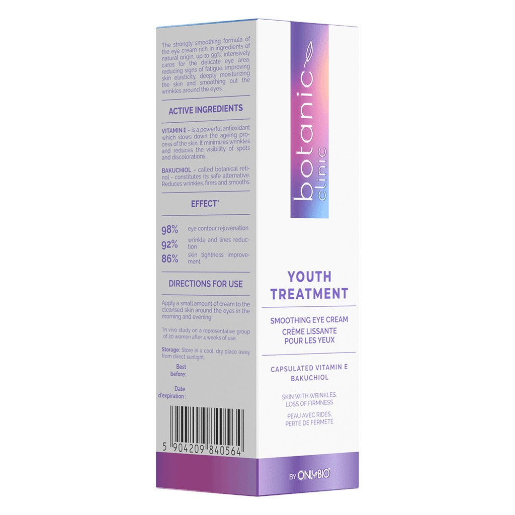 OnlyBio Botanic Clinic Youth Treatment Anti-Wrinkle Firming & Smoothing Eye Cream 15ml - Easy Pharmacy LLC