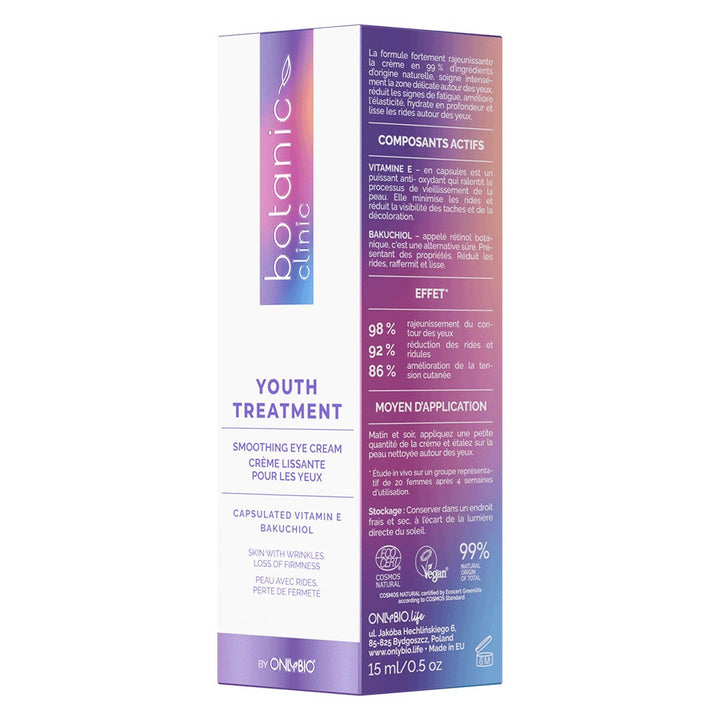 OnlyBio Botanic Clinic Youth Treatment Anti-Wrinkle Firming & Smoothing Eye Cream 15ml - Easy Pharmacy LLC
